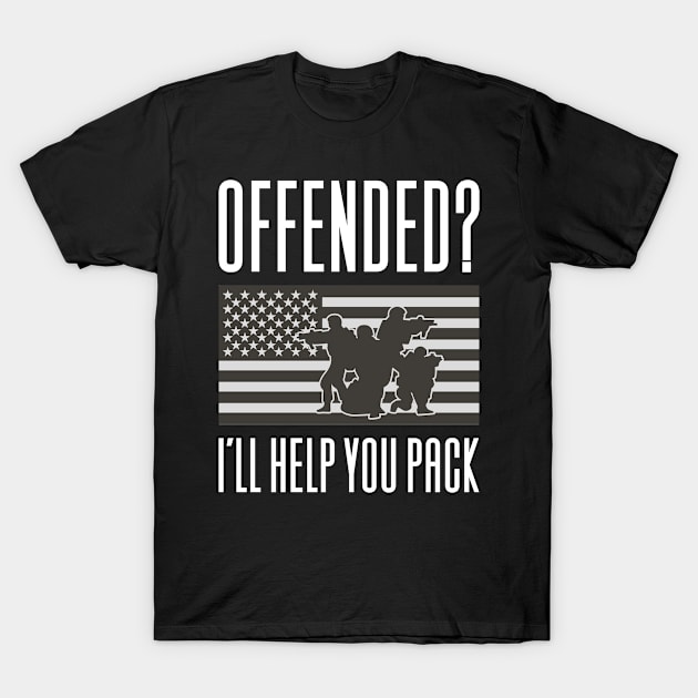 Conservative US Flag Politics T-Shirt by Aajos